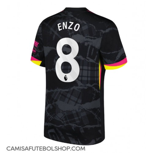 Camisa de time de futebol Chelsea Enzo Fernandez #8 Replicas 3º Equipamento 2024-25 Manga Curta